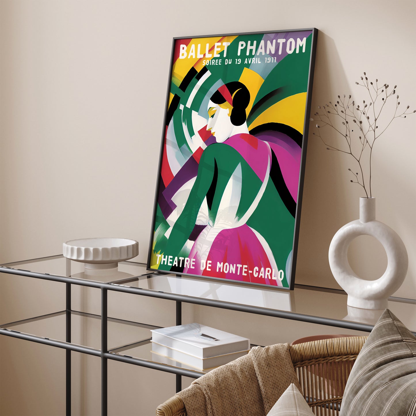 Ballet Phantom Ballerina Painting Print