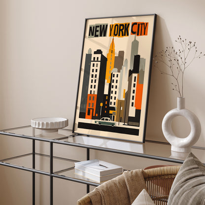 NYC Autumn Travel Poster