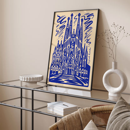 Sagrada Família Spain Architecture Poster