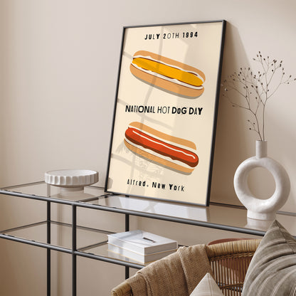 National Hot-Dog Day Poster