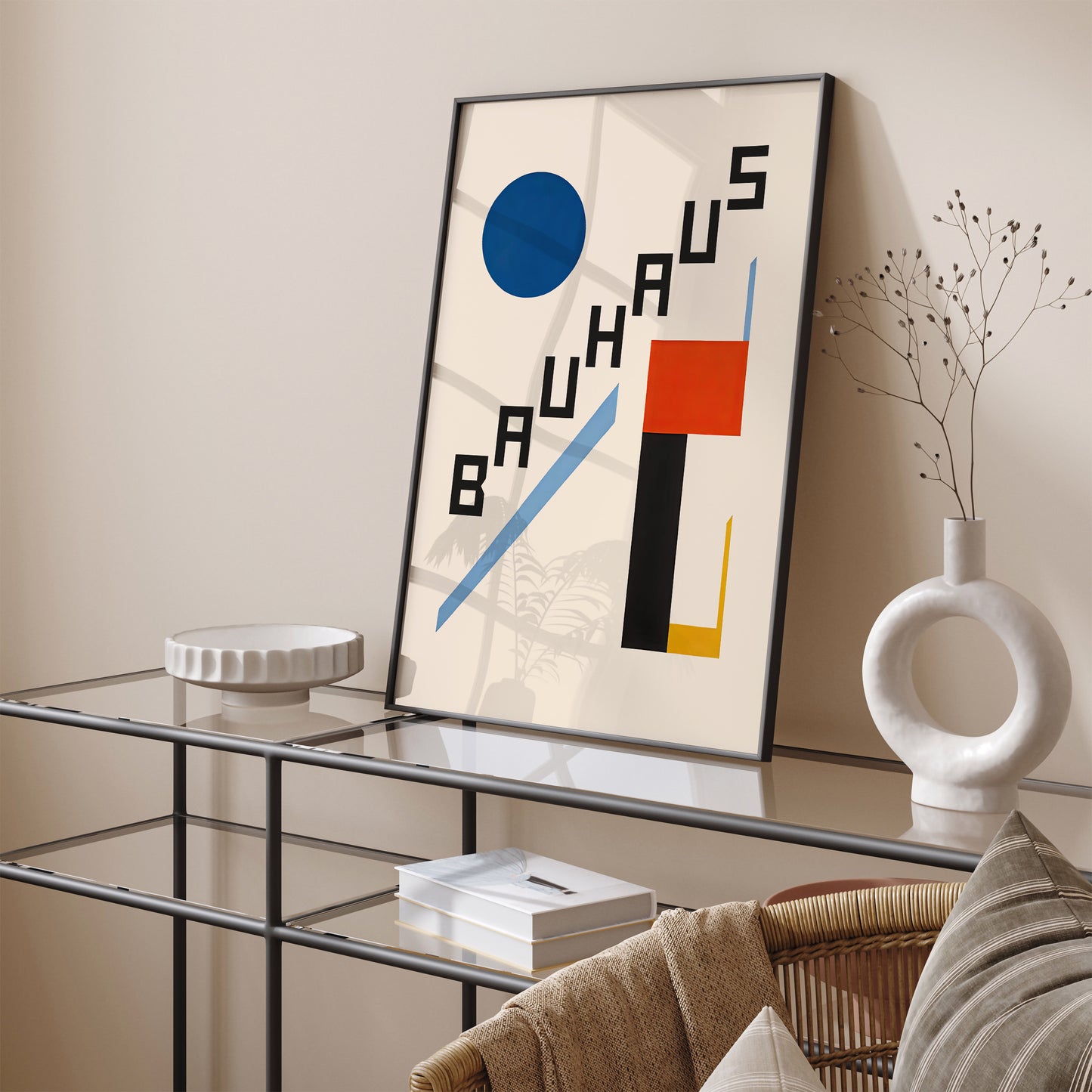 BAUHAUS Minimalist Shapes Poster