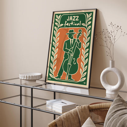 Jazz Festival NYC 1996 Poster - Vintage Music Wall Art
