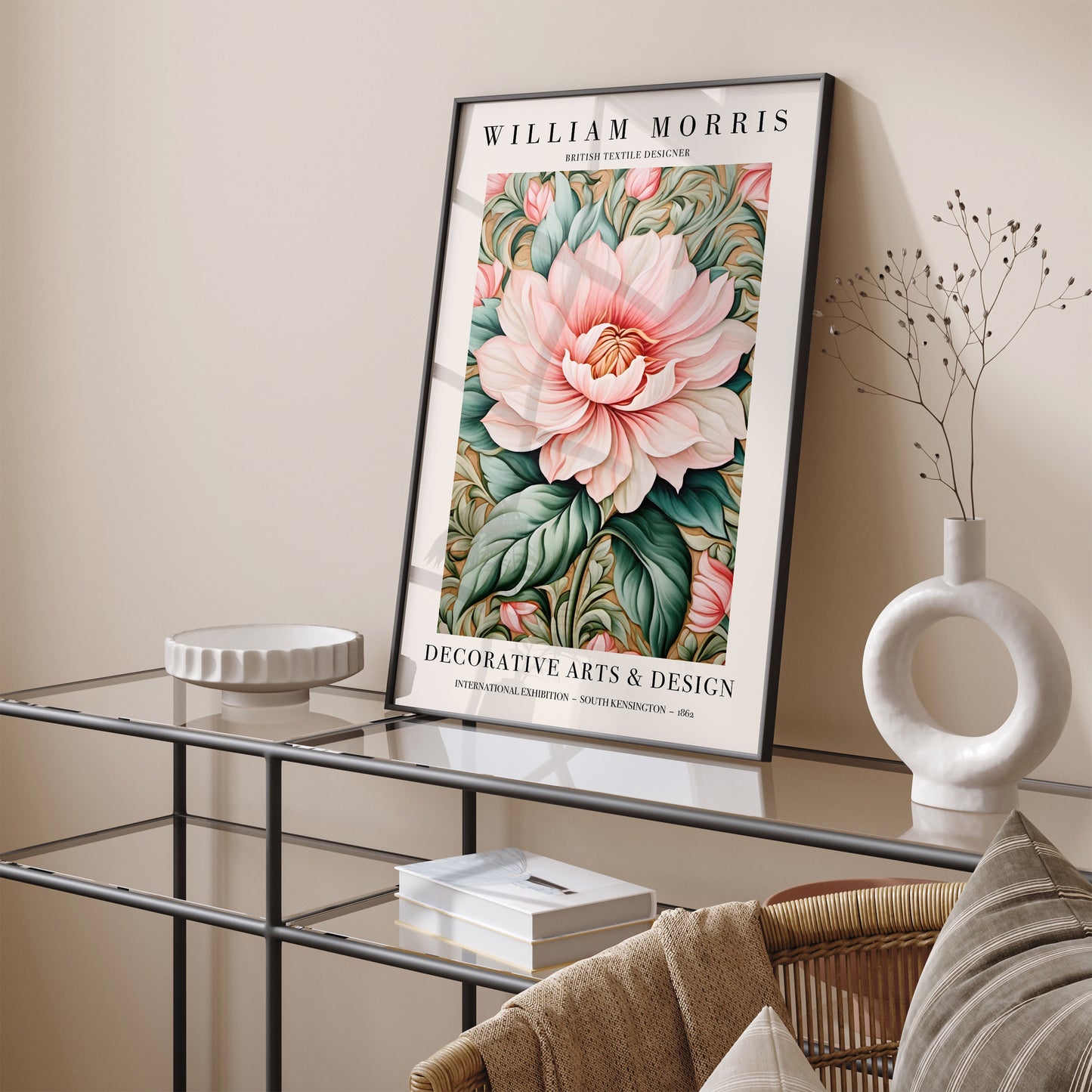 William Morris Floral Exhibition Poster