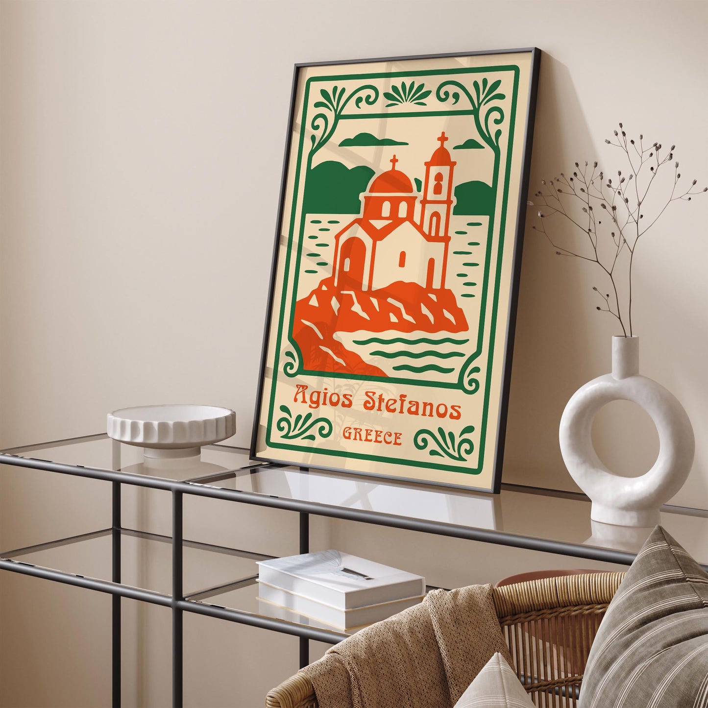Agios Stefanos Greece Poster