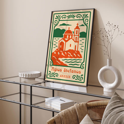 Agios Stefanos Greece Poster