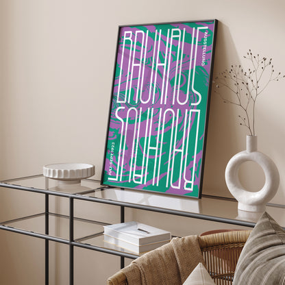 Bauhaus Typography Wall Art Print