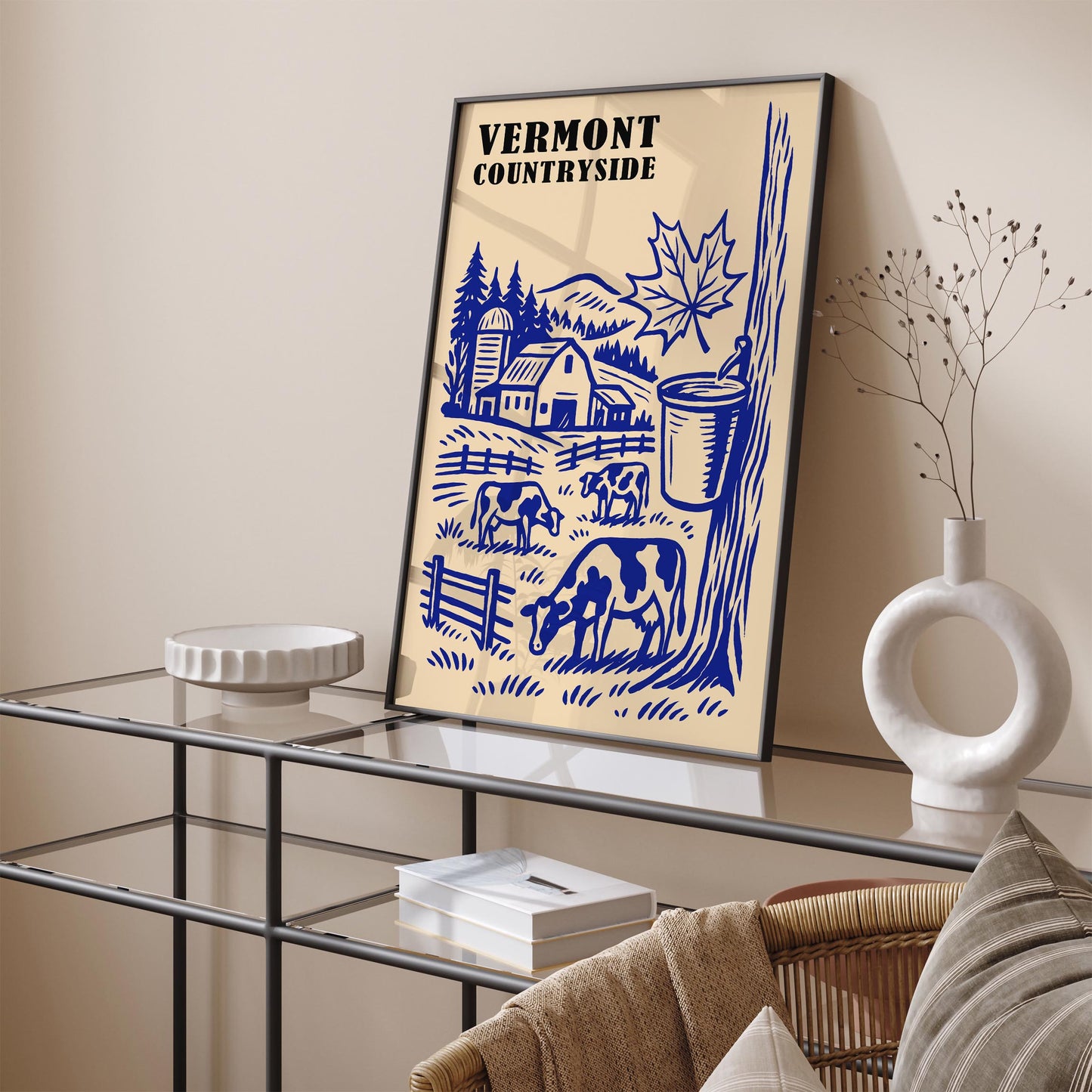Vermont Countryside Travel Poster