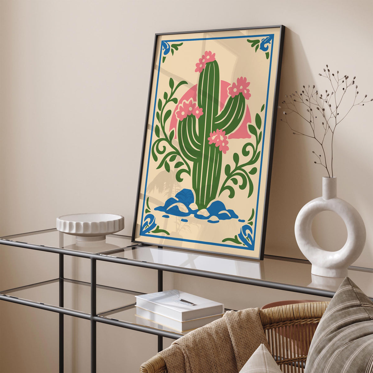 Saguaro Cactus Art Poster