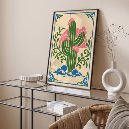 Saguaro Cactus Art Poster