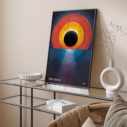 Total Eclipse Wall Art - Modern Art Print 2024