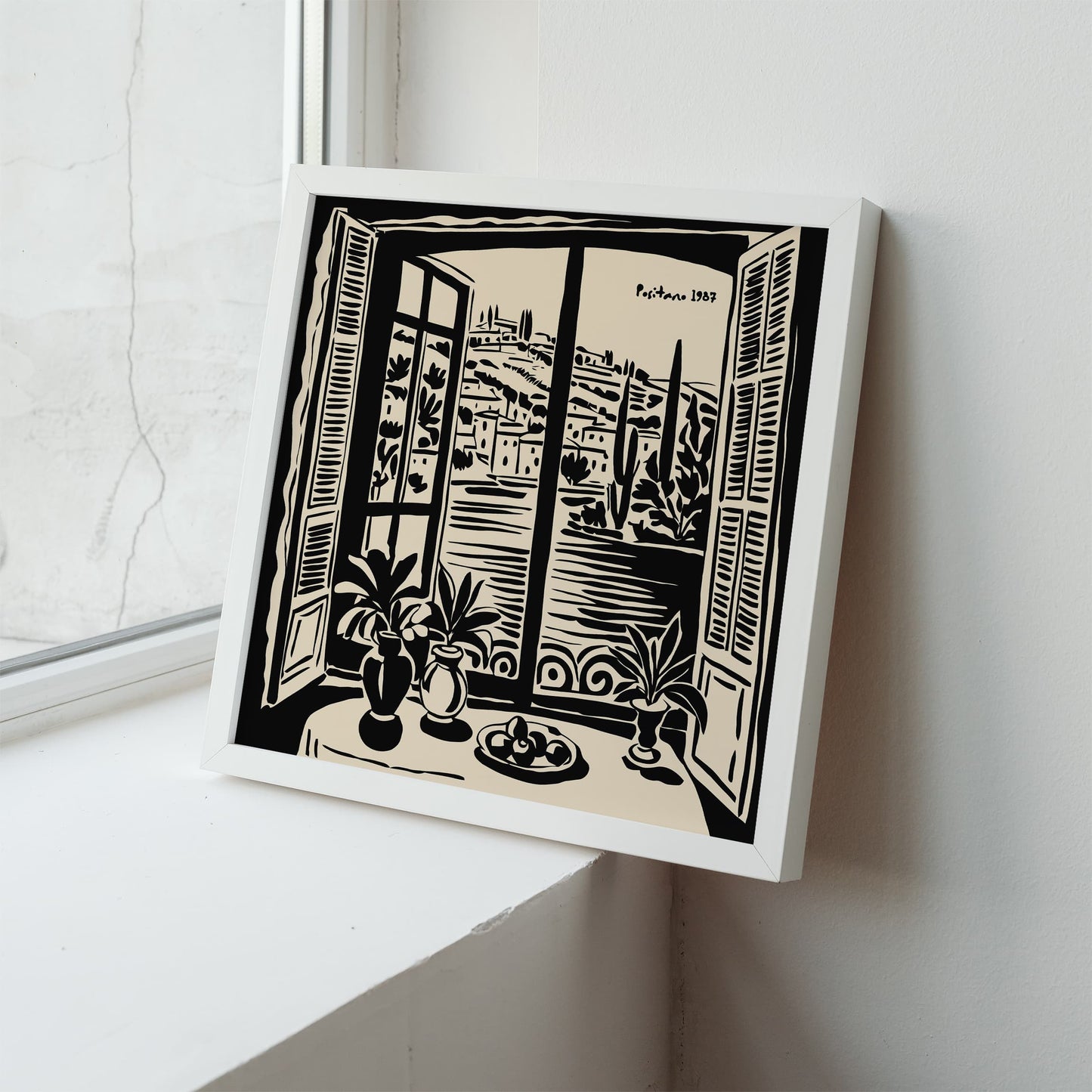 Positano Coastal Wall Art Print