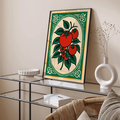 Red Tomatos Rococo Inspired Style Print
