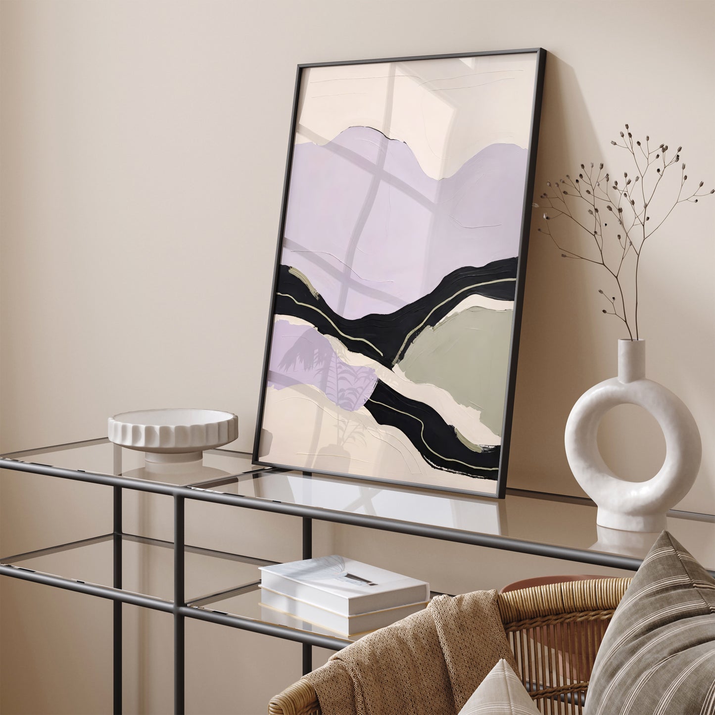 Abstract Wall Art Idea for Chic Home Decor