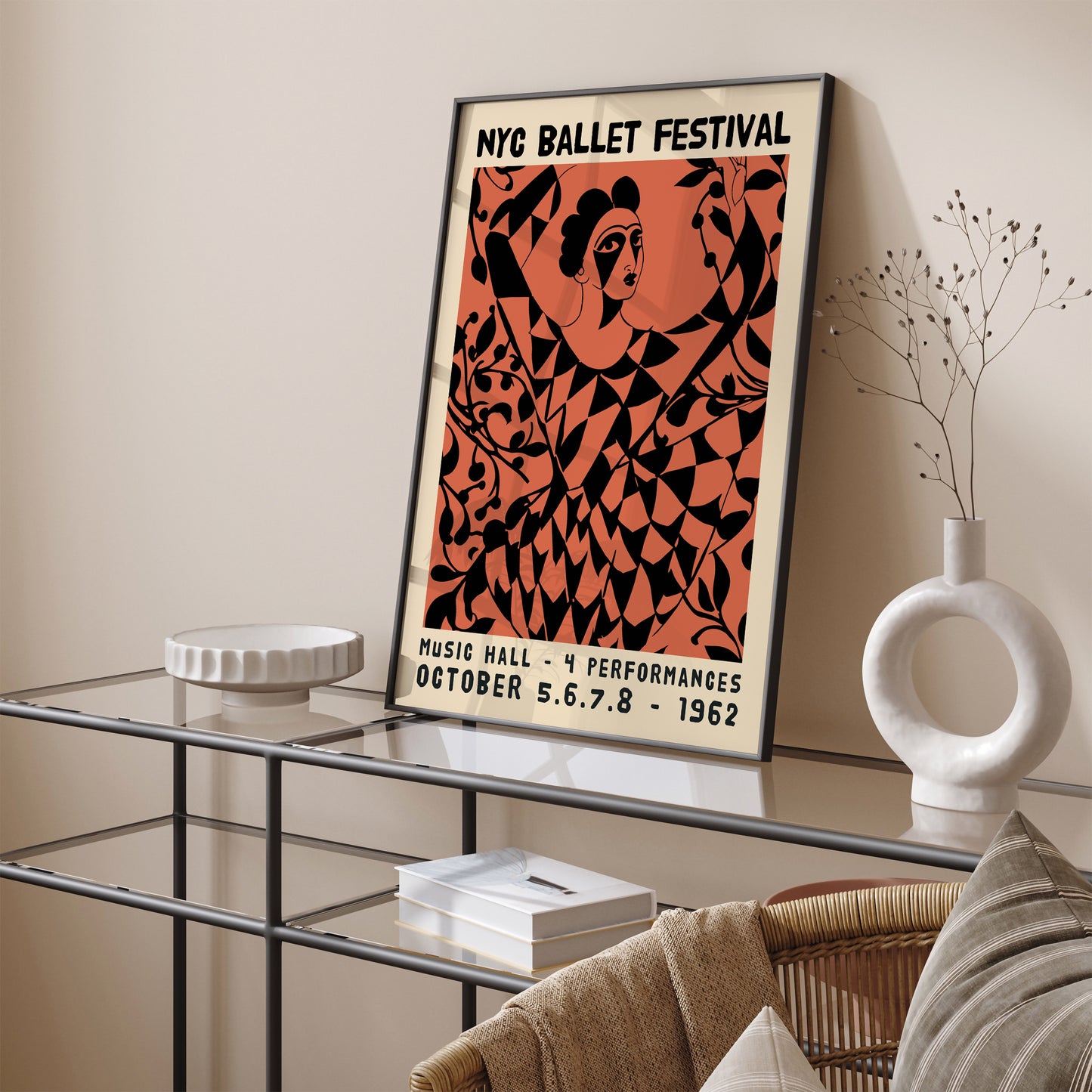 NYC Ballet Festival - Vintage Ballerina Wall Art