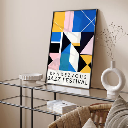 Rendezvous Jazz Festival Modern Art Print 2024