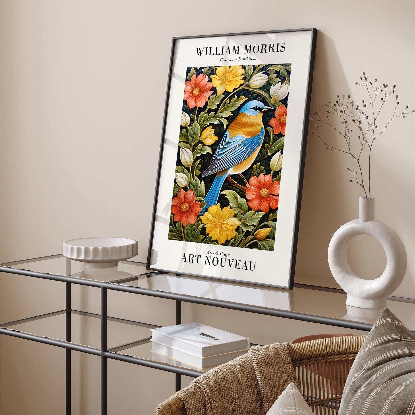 Morris Art Nouveau Bird Poster