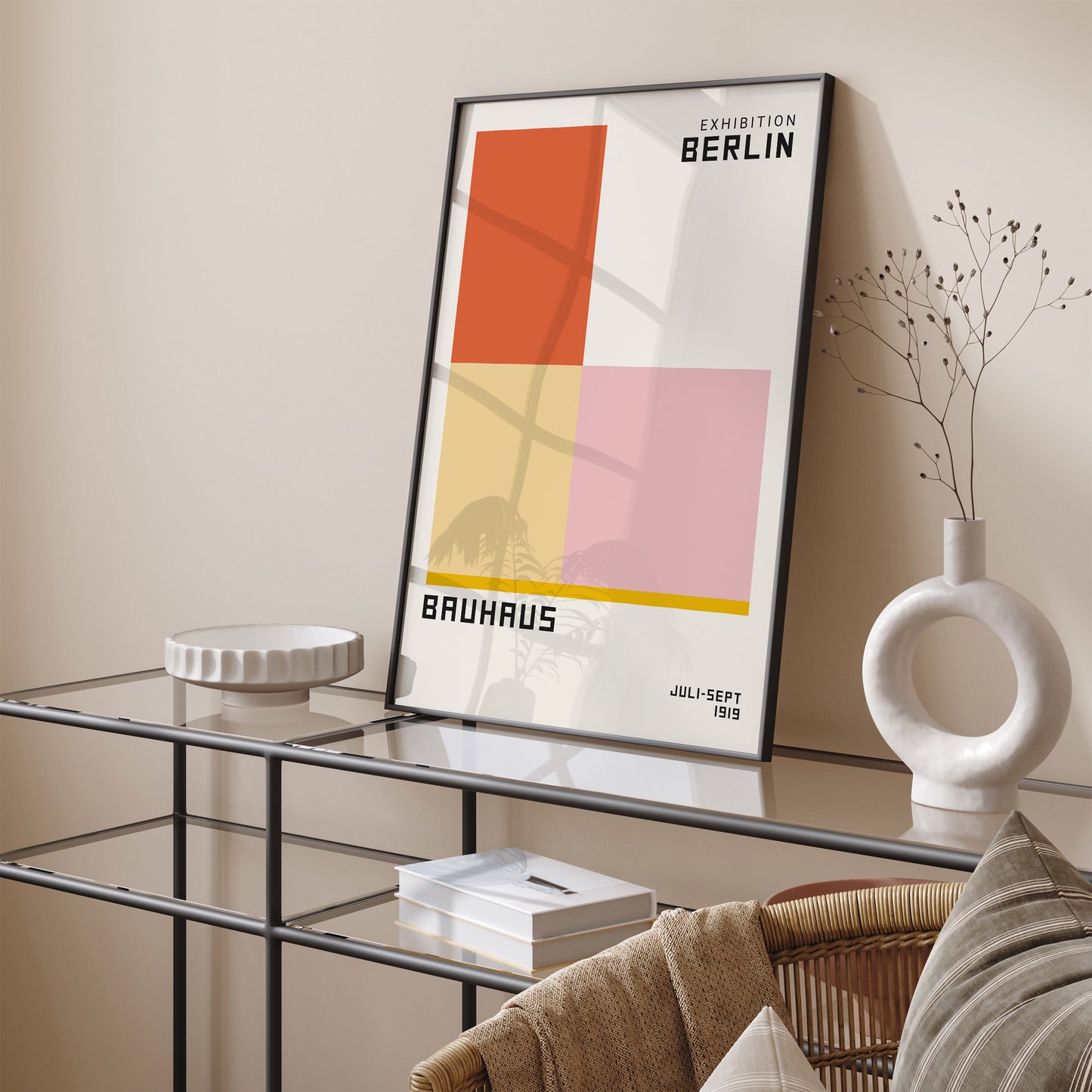 Bauhaus Modern Geometric Poster