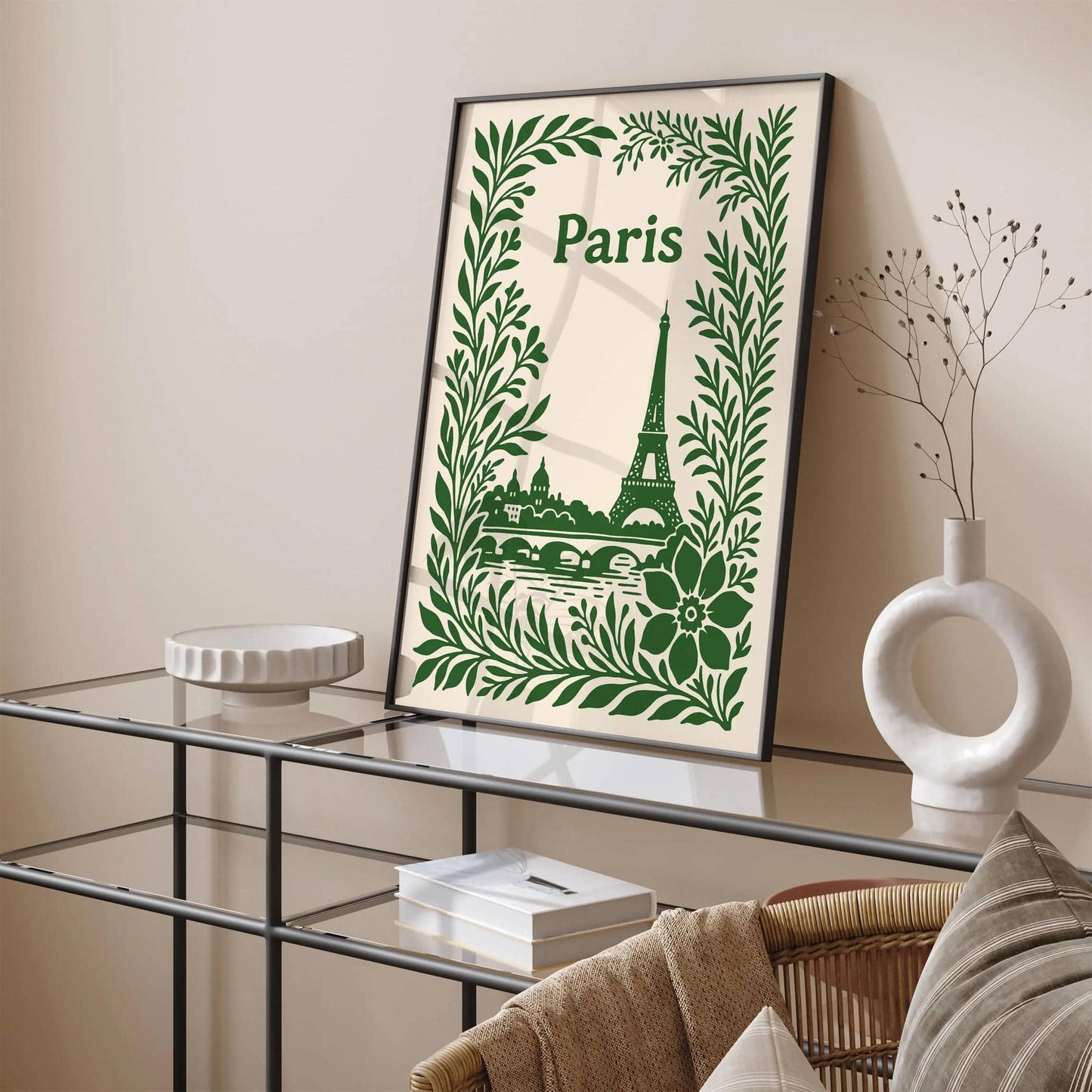 Paris Eiffel Tower Poster - Travel Art Print