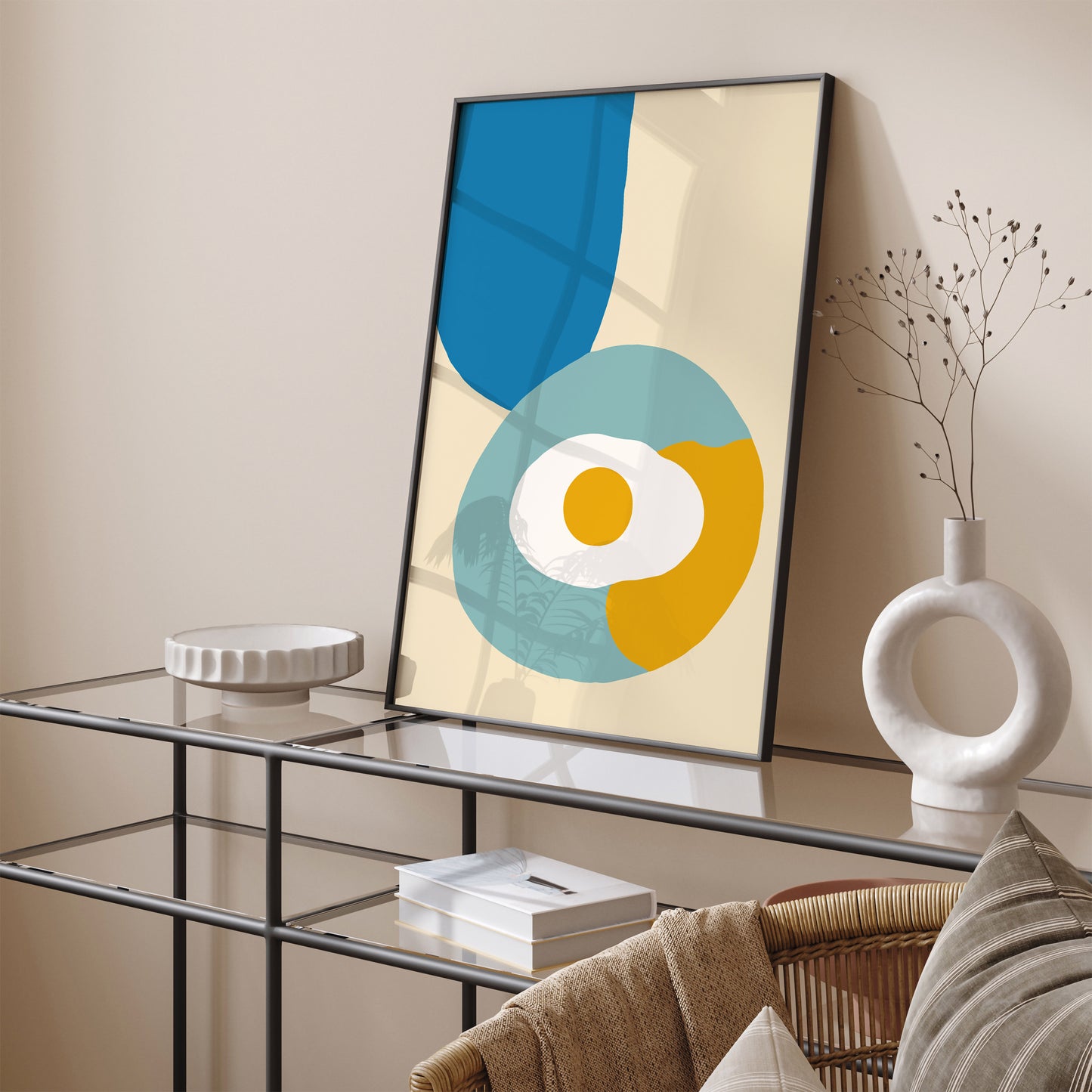 Fried Egg Minimalist Kitchen Art Print