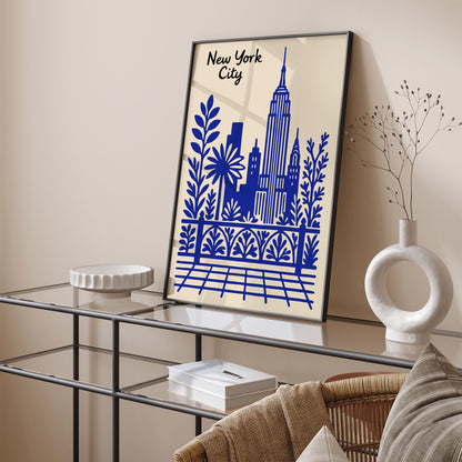 New York City Blue Poster