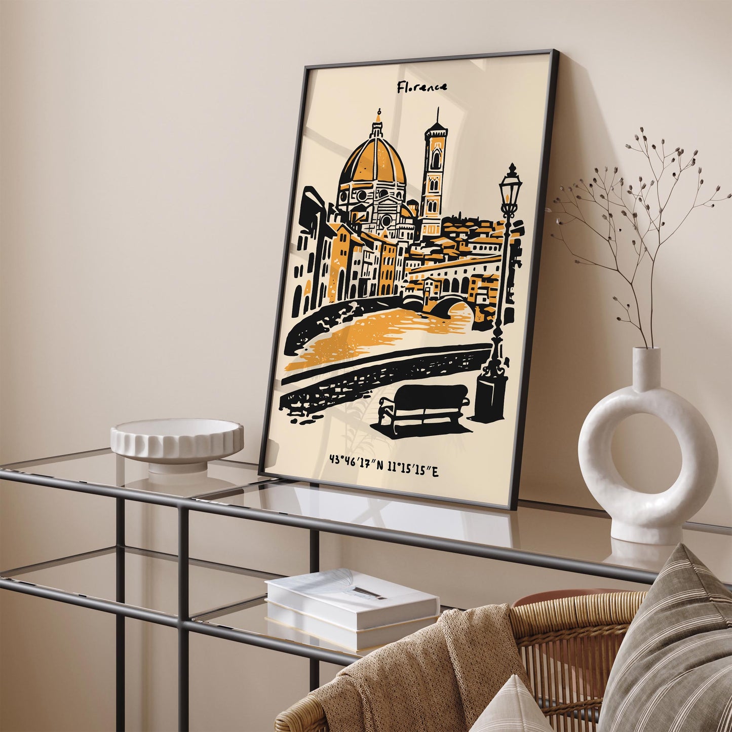 Florence Italy Poster – Cityscape Wall Art