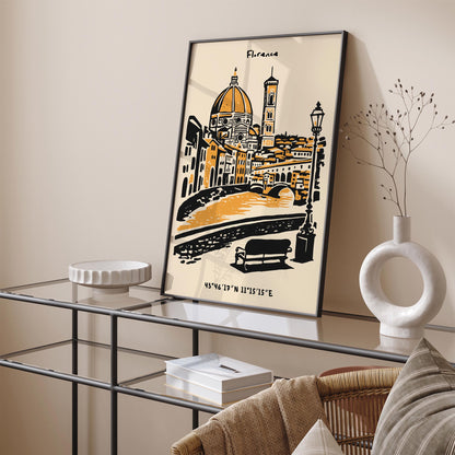 Florence Italy Poster – Cityscape Wall Art
