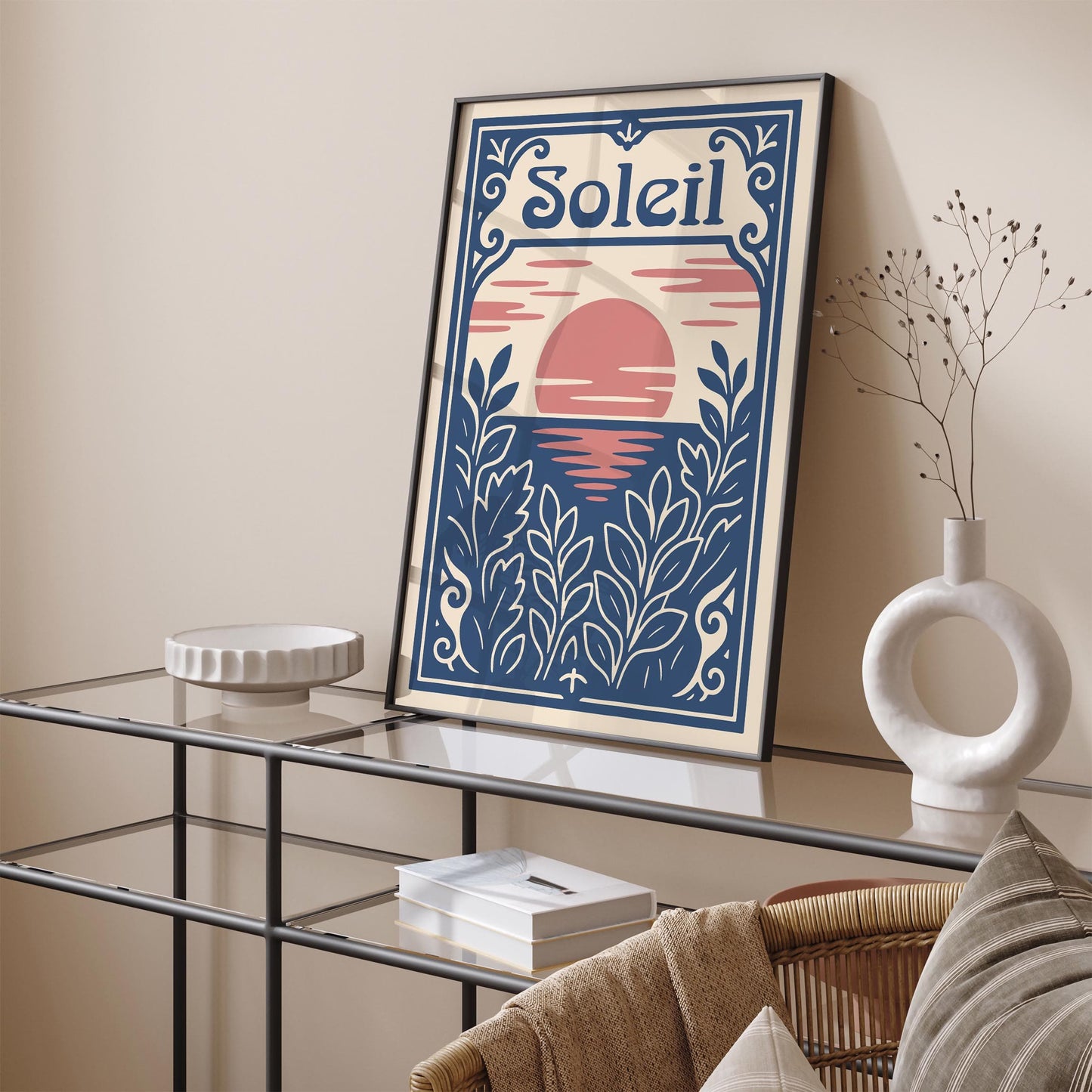 Soleil Sun Rococo Landscape Poster