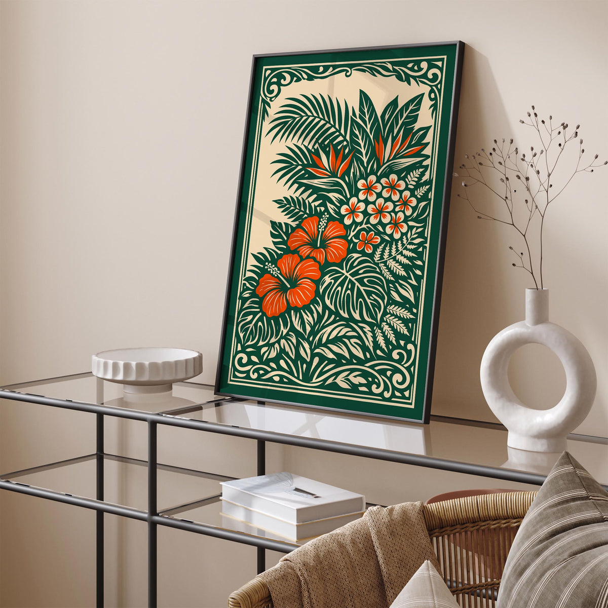 Hawaiian Tropical Nature Art Poster