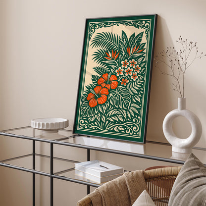Hawaiian Tropical Nature Art Poster