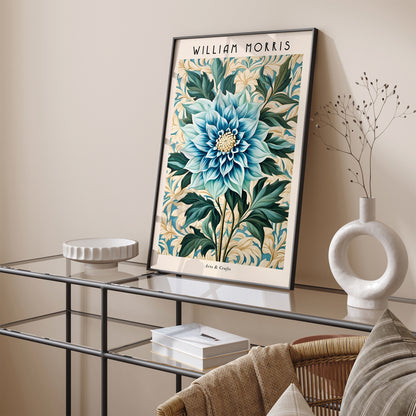 Art Nouveau William Morris Blue Art Print