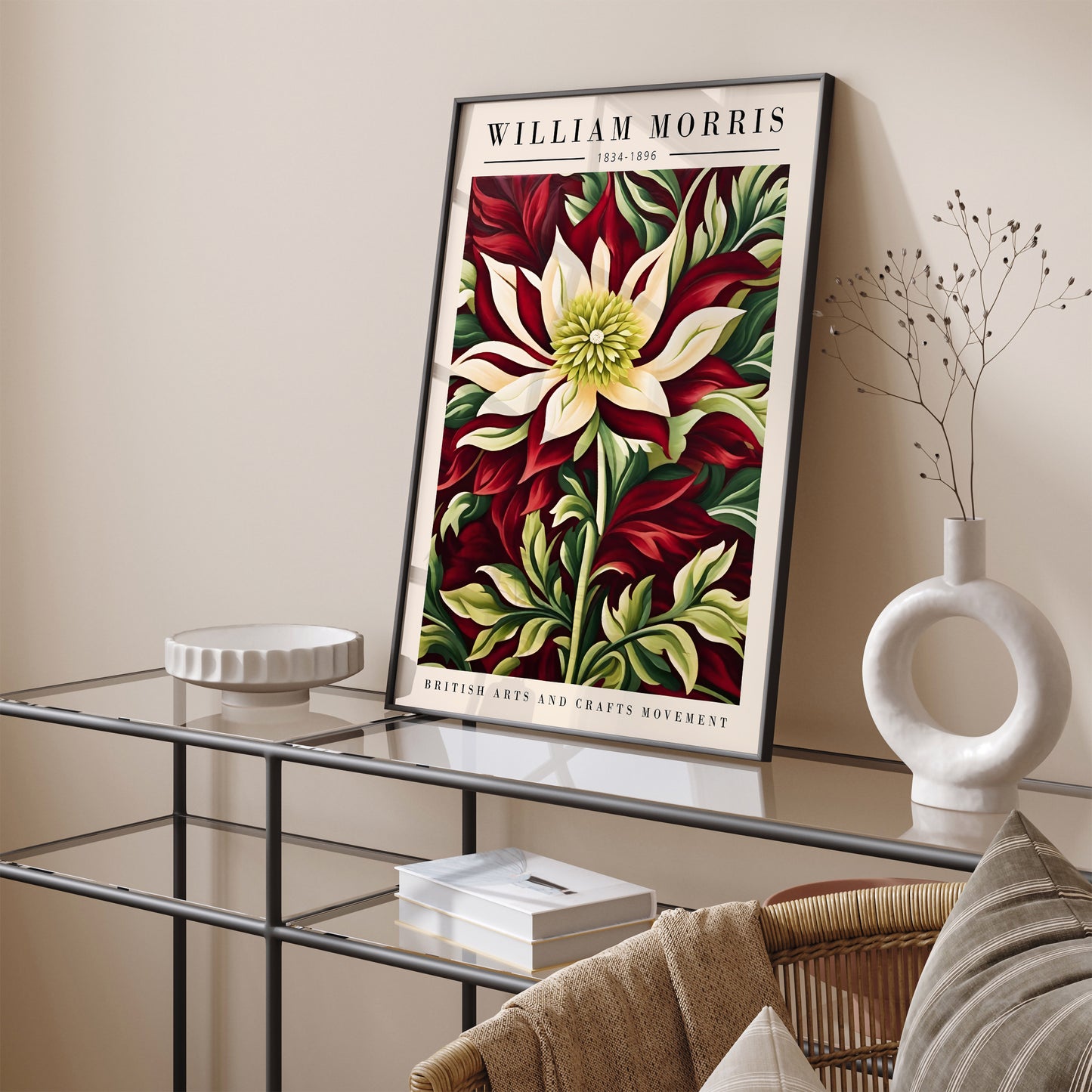 Victorian Gardens: William Morris Botanical Poster