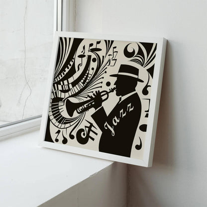 Jazz Music Square Art Print