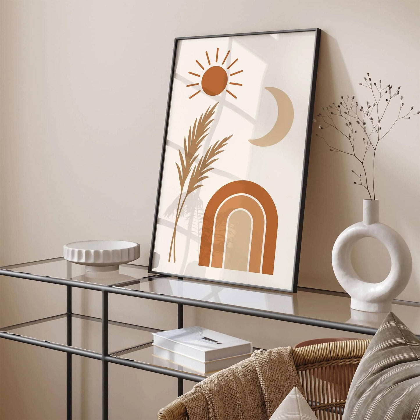 Boho Chic Minimalist Wall Art Print 2025