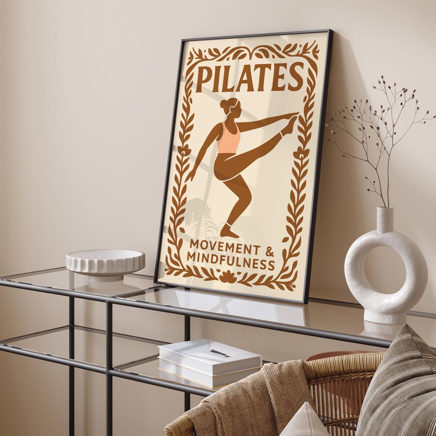 Pilates Movement and Mindfulness Poster