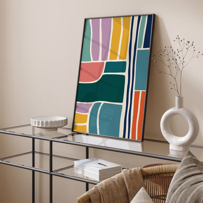 Abstract Art Kids Room Wall Decor