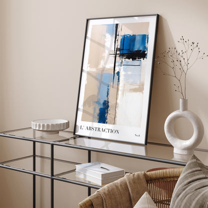 Blue Fine Art Painting No.8 Poster