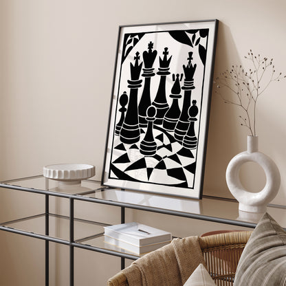 Checkmate Your Wall Decor, Stunning Chess-themed Poster