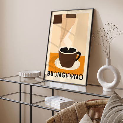 Buongiorno - Italian Coffee Minimalist Poster