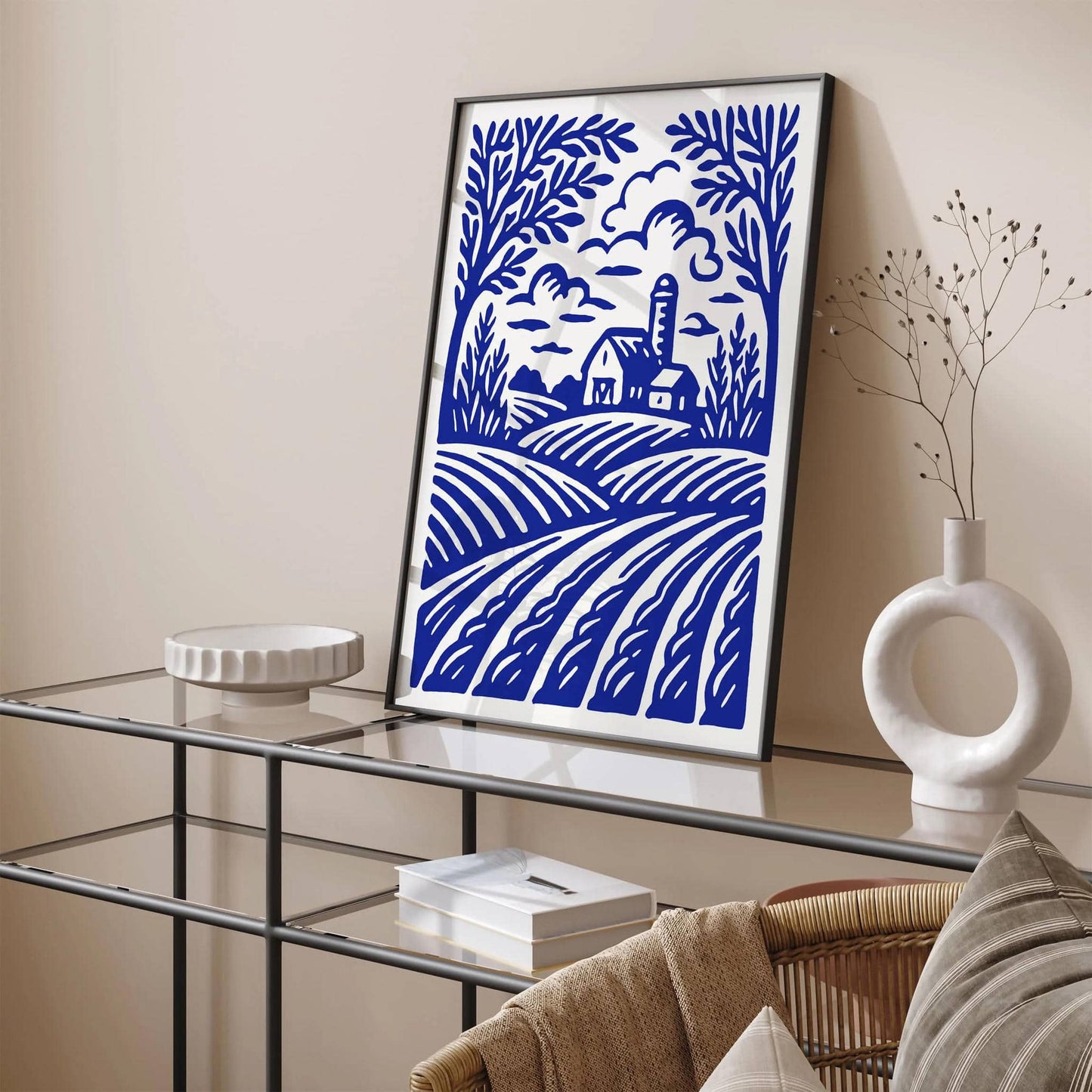Iowa Blue Landscape Poster 2025