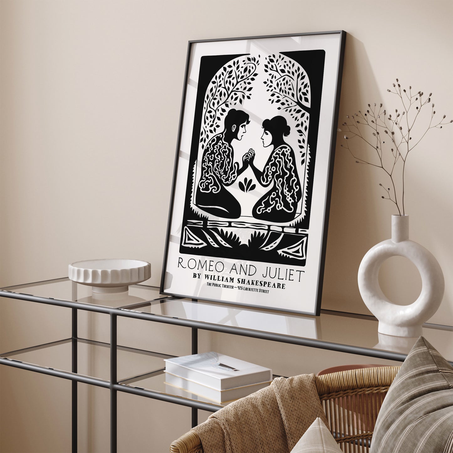 Romeo and Juliet Shakespeare Theater Poster