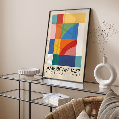 American Jazz Festival Modern Poster