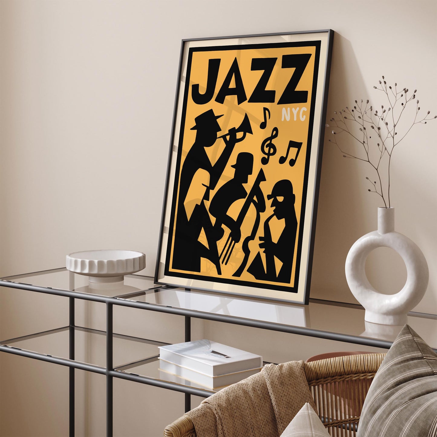 Jazz NYC Festival Poster - Retro Jazz Fest Artwork