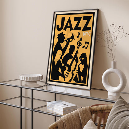 Jazz NYC Festival Poster - Retro Jazz Fest Artwork
