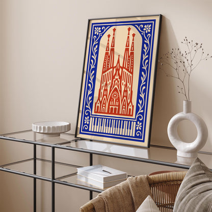 Festival de Jazz Barcelona Poster, Sagrada Familia Art Print