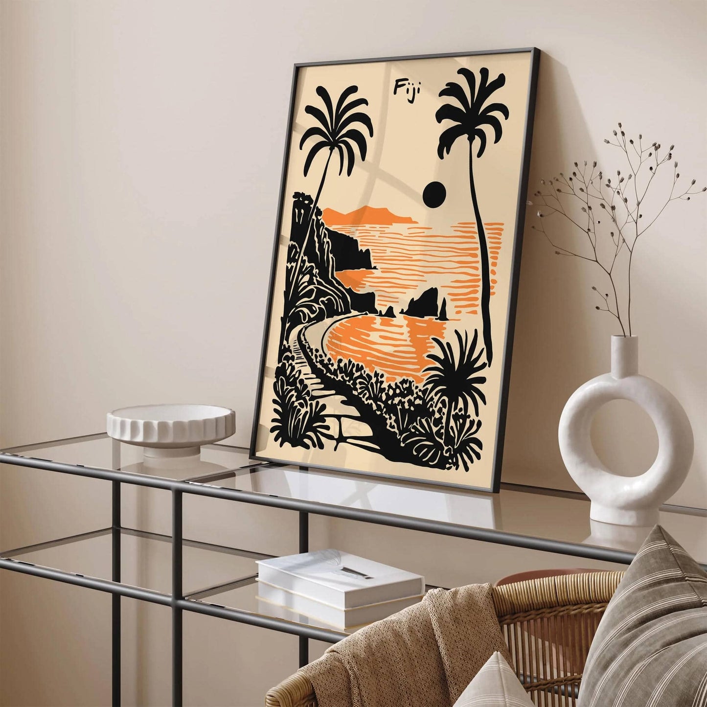 Fiji Melanesia Travel Poster