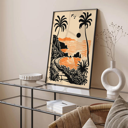 Fiji Melanesia Travel Poster
