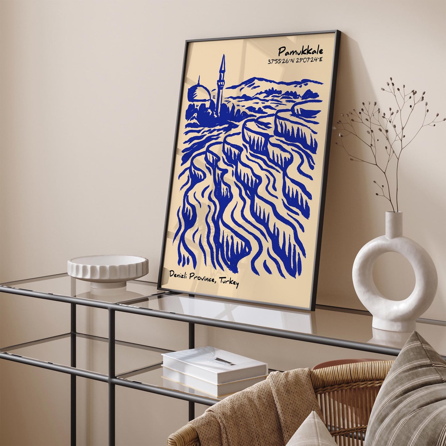 Pamukkale Poster - Turkey Travel Wall Art Print