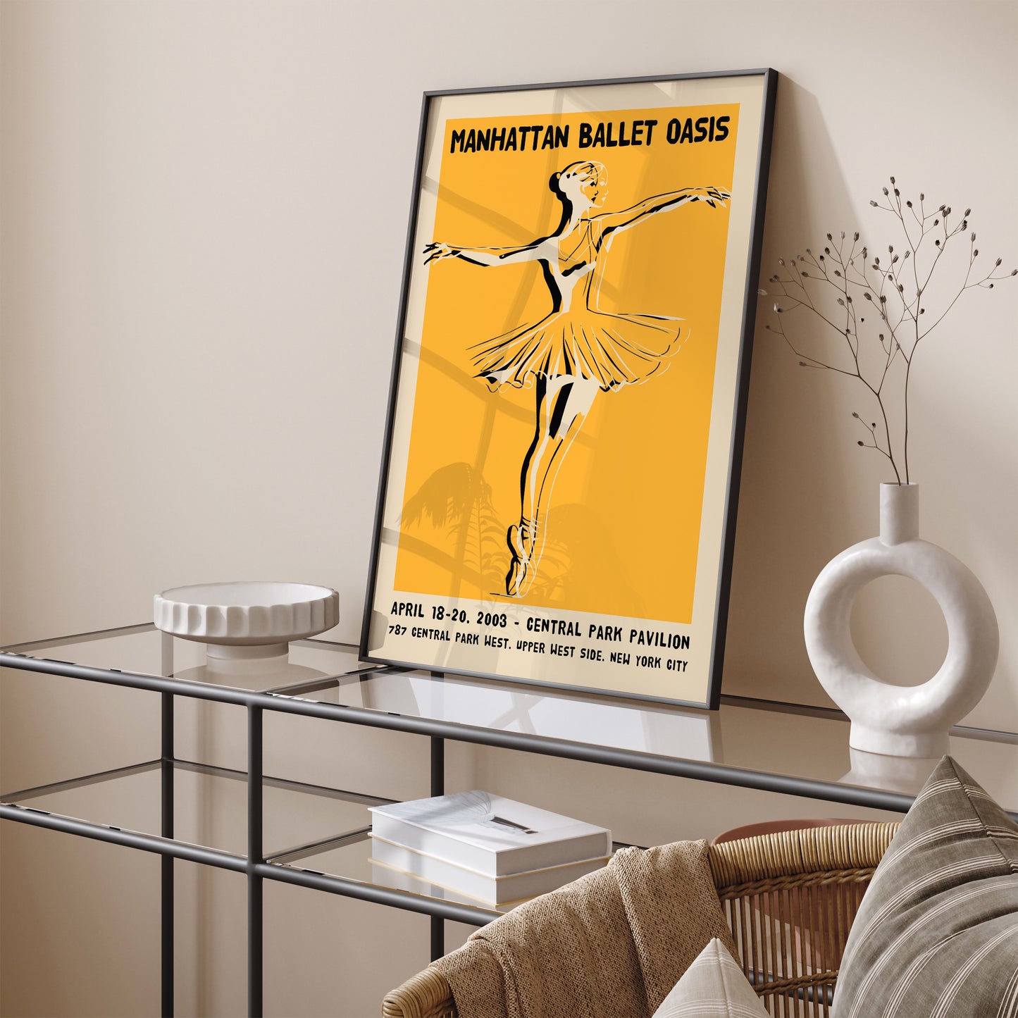 2003 Manhattan Ballet Oasis Vintage Ballerina Poster