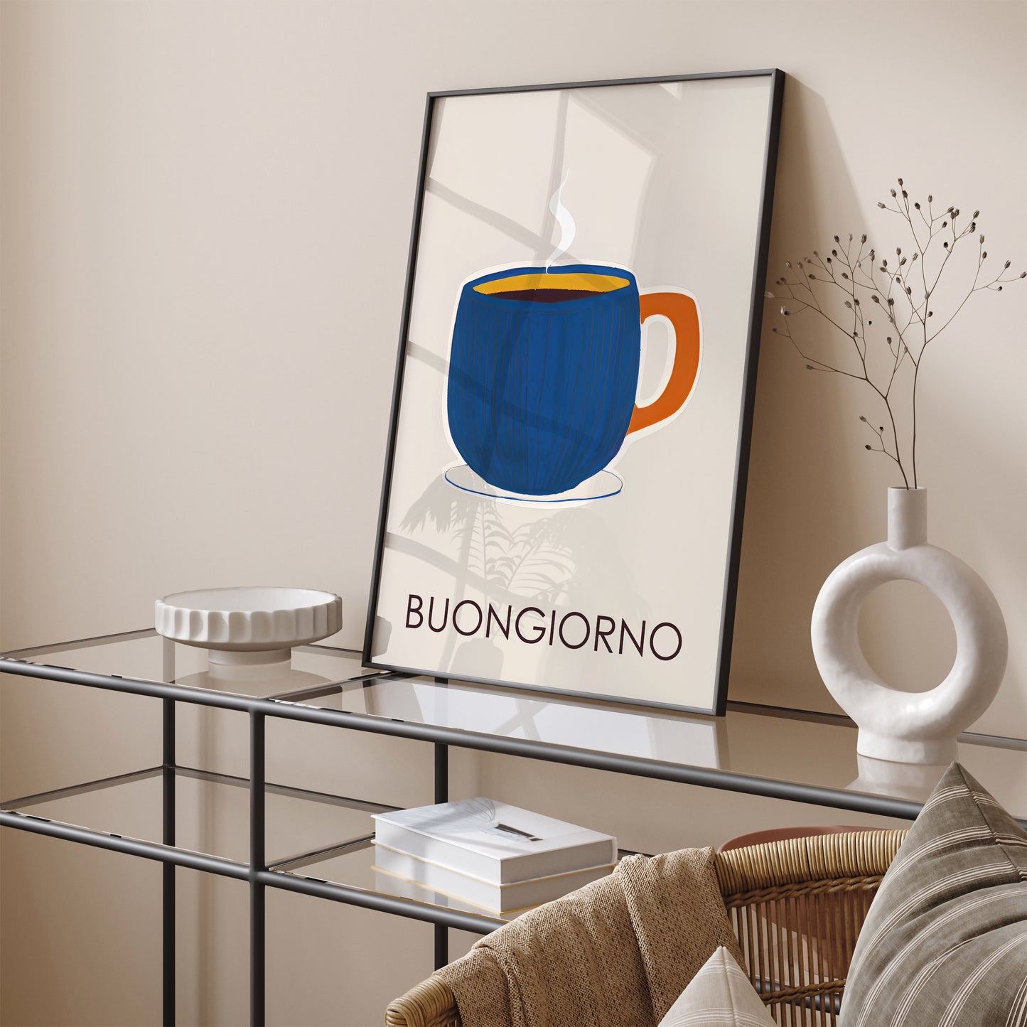 Buongiorno Retro Coffee Poster