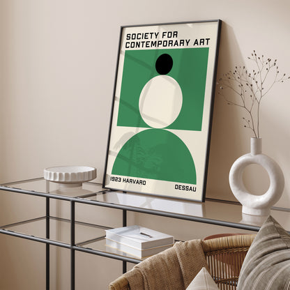 Dessau Harvard BAUHAUS Poster - Minimalist Wall Art